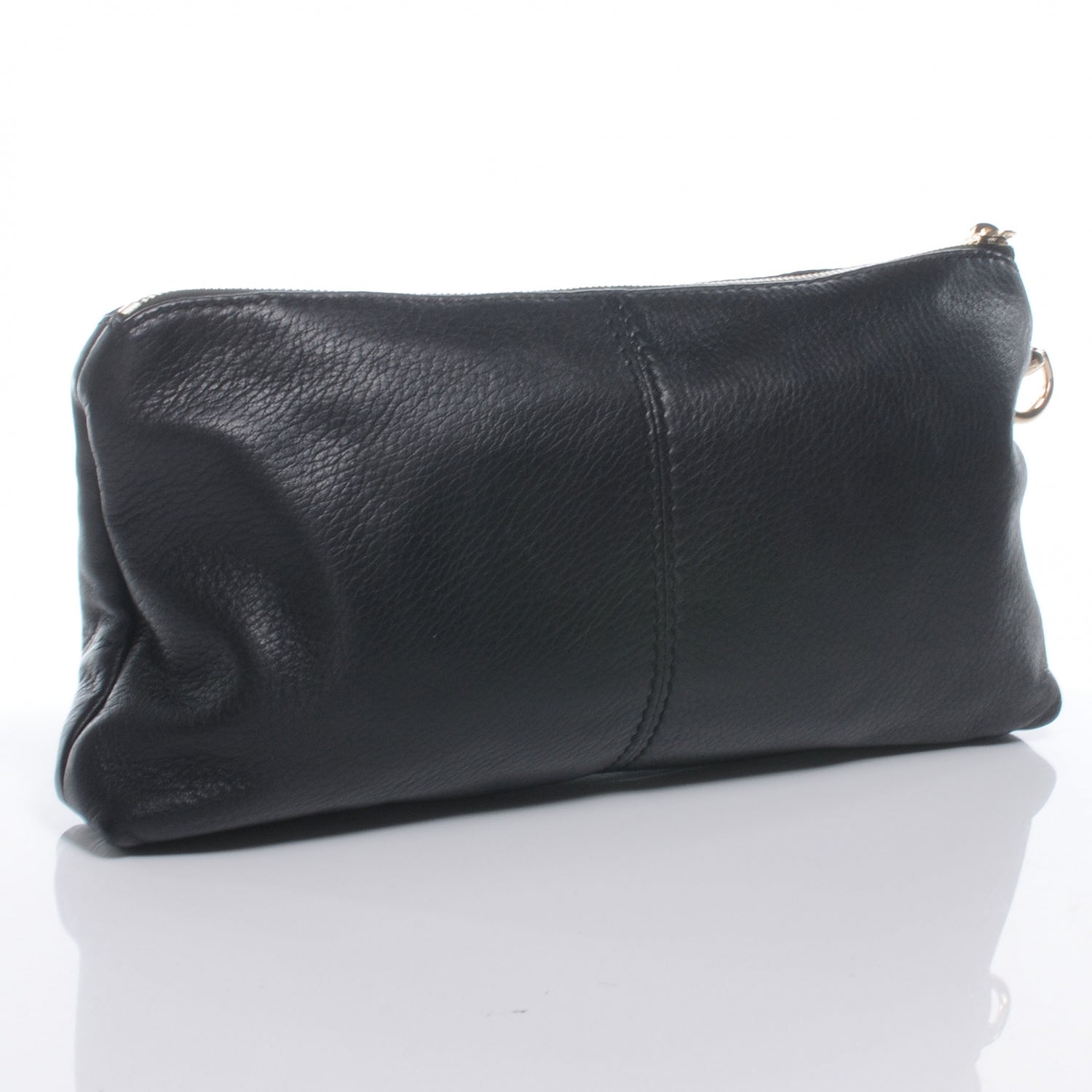 Gucci Leather Sienna Tassel Small Clutch Black 3 of 7