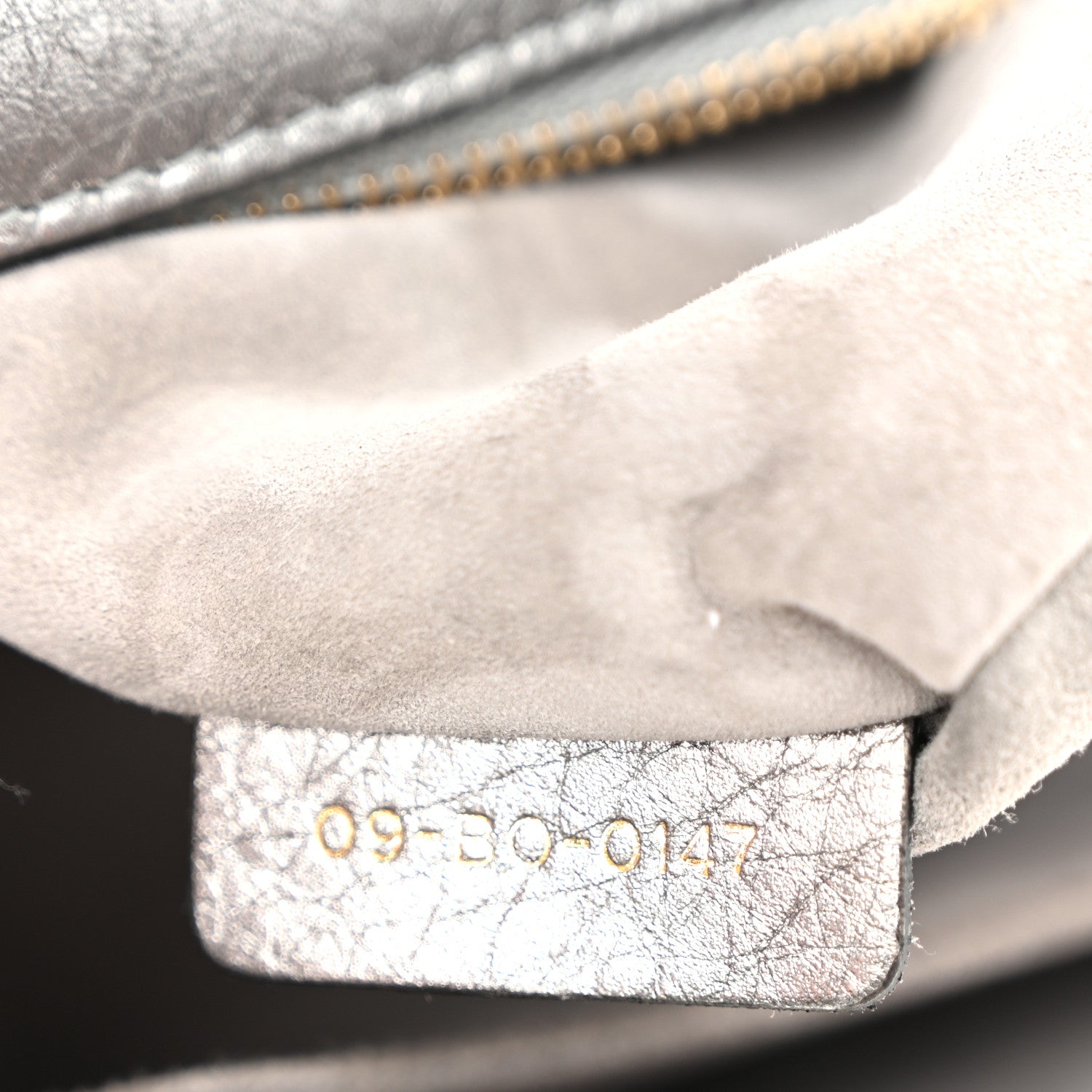Christian Dior Metallic Grained Calfskin Medium Diorama Flap Bag Steel 7 of 12