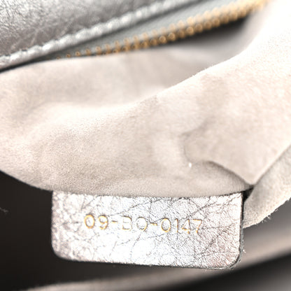 Christian Dior Metallic Grained Calfskin Medium Diorama Flap Bag Steel 7 of 12