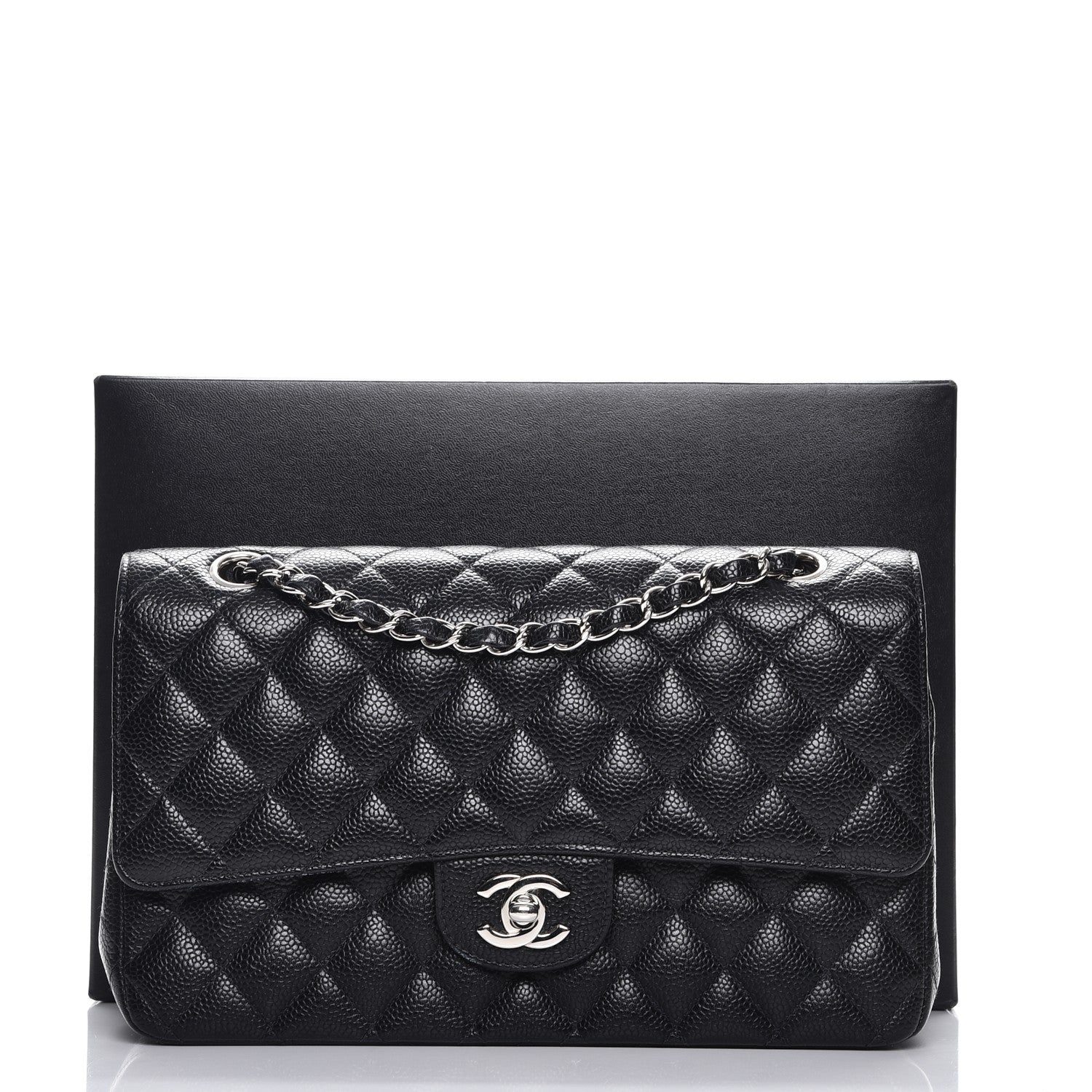Chanel Caviar Quilted Medium Double Flap Black 9 of 9