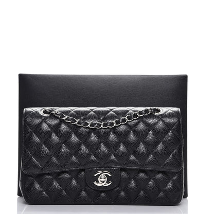 Chanel Caviar Quilted Medium Double Flap Black 9 of 9