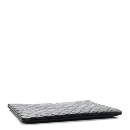 Chanel Caviar Quilted Large Cosmetic Case Black 4 of 8
