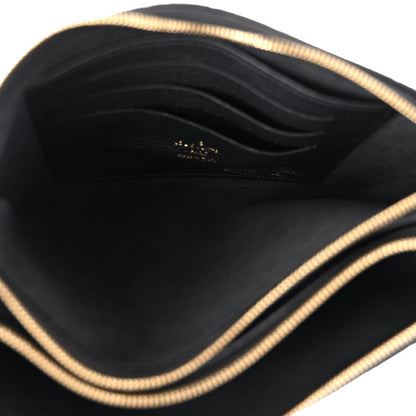 Louis Vuitton Empreinte Double Zip Pochette Black 6 of 11