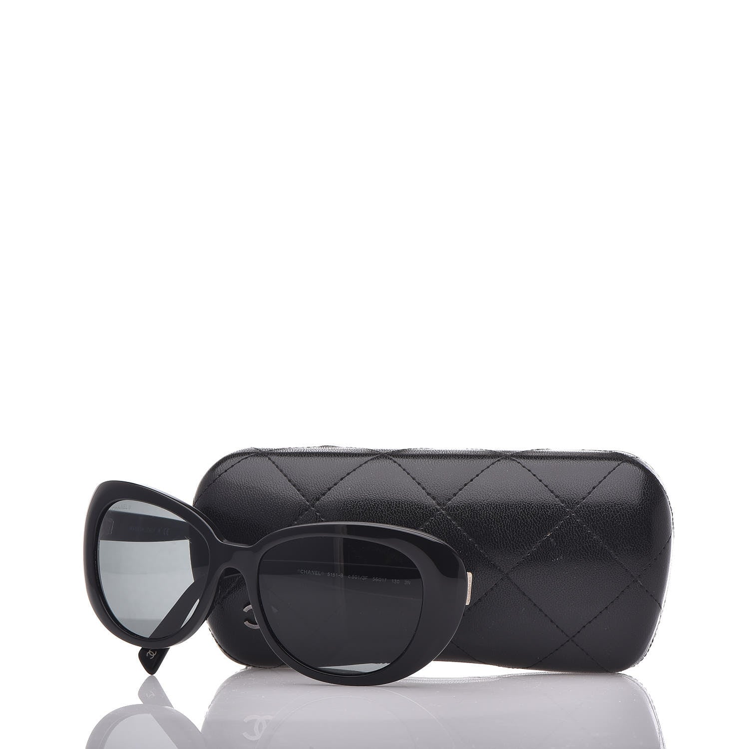 Chanel Crystal CC Sunglasses 5151-B Black 7 of 7