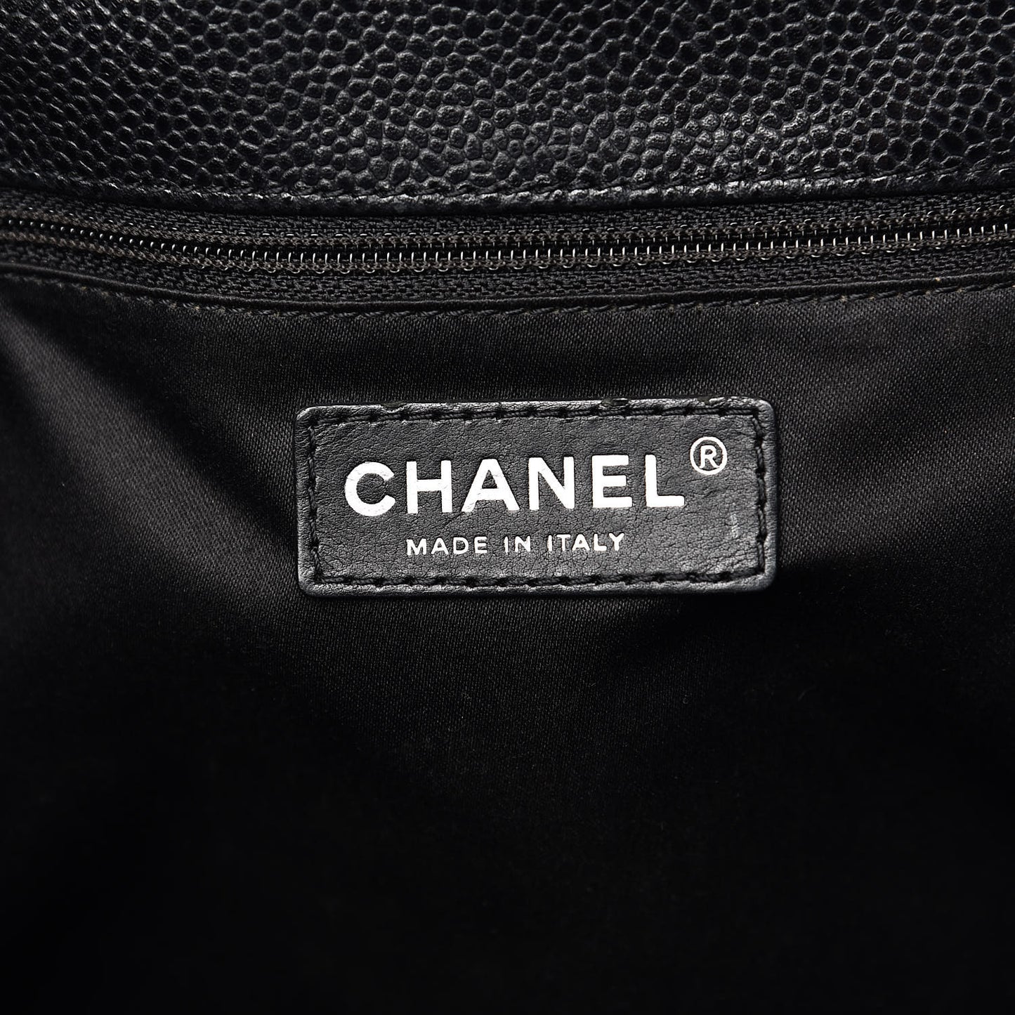 Caviar Quilted Grand Shopping Tote GST Black