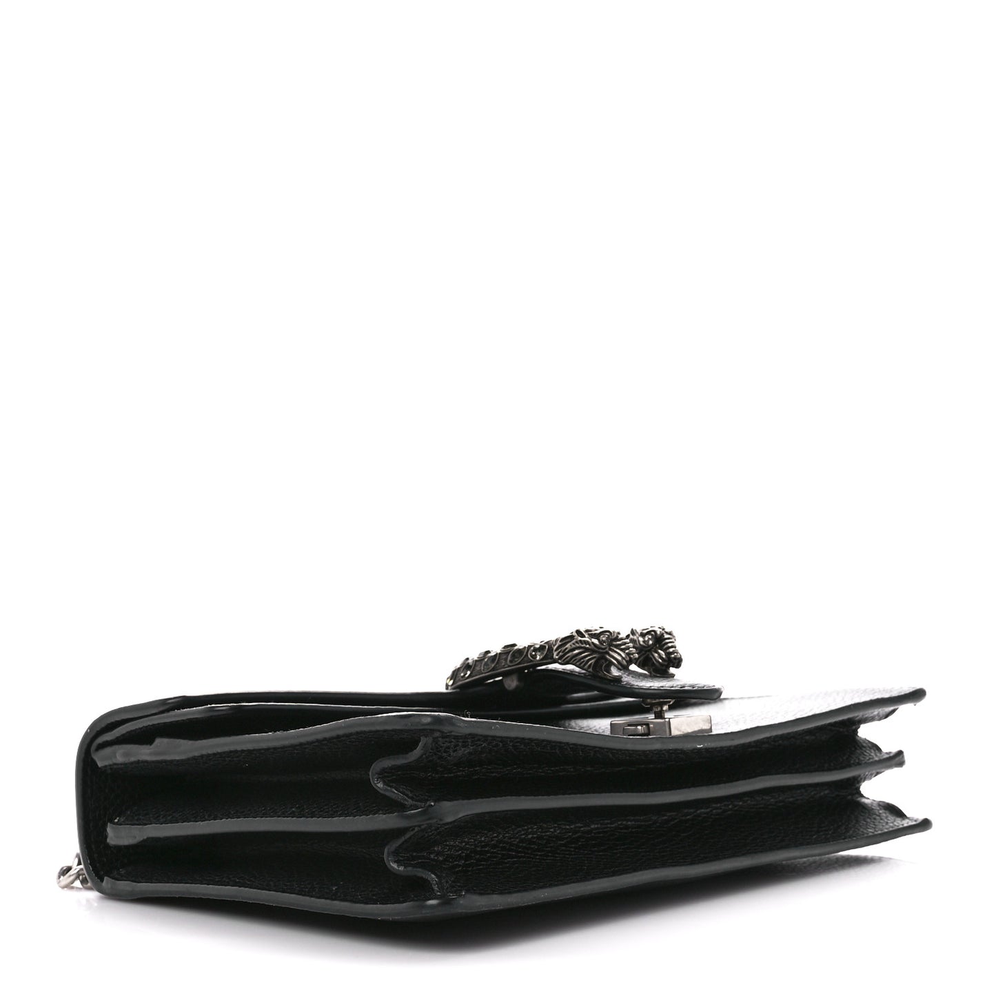 Pebbled Calfskin Small Dionysus Shoulder Bag Black