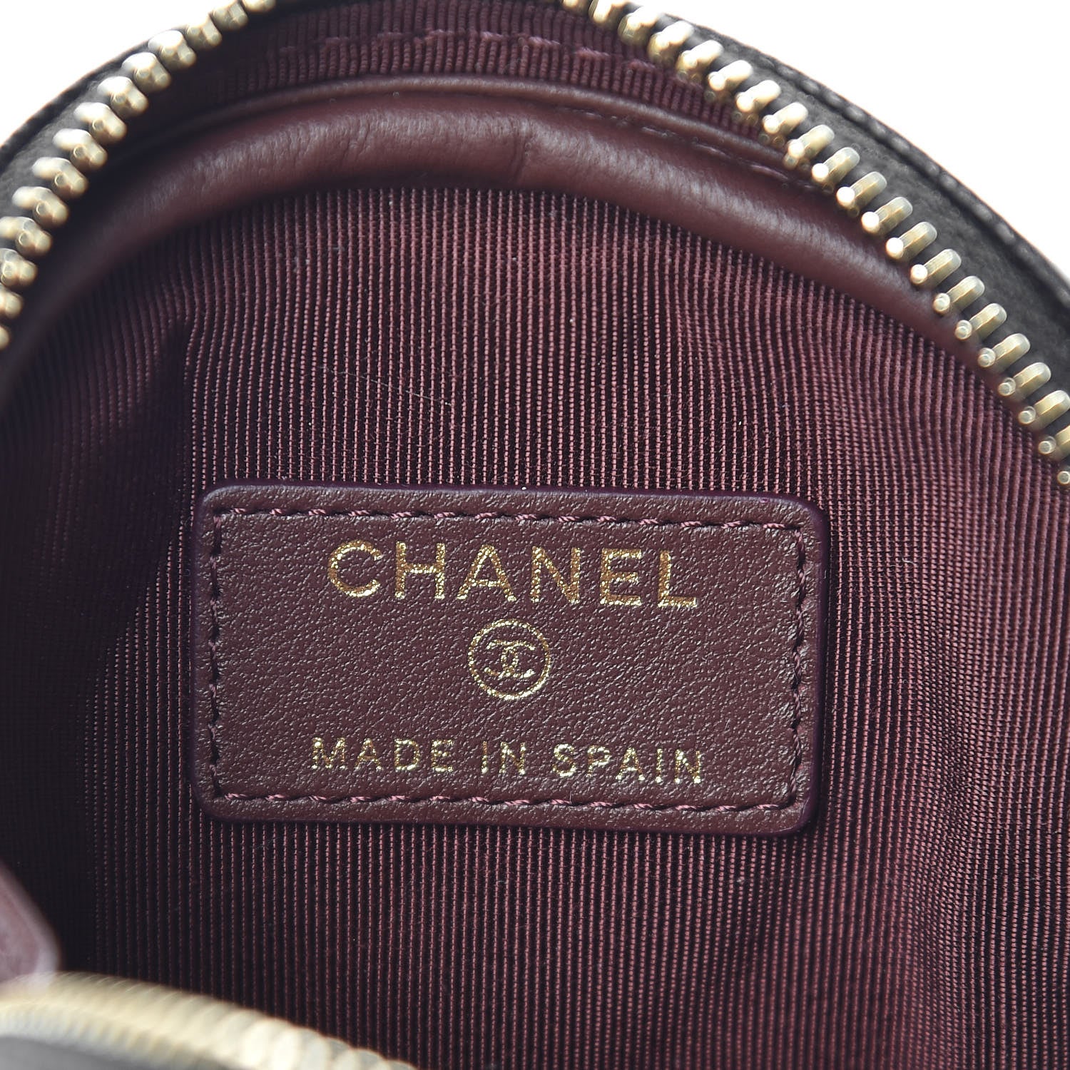 Chanel Caviar Quilted Zip Around Classic Coin Purse Black 6 of 8