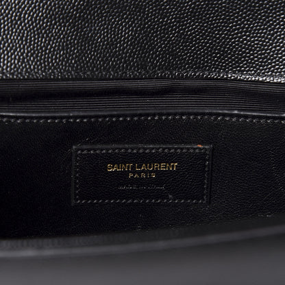 Saint Laurent Grain De Poudre Monogram Cassandre Clutch Black 7 of 9