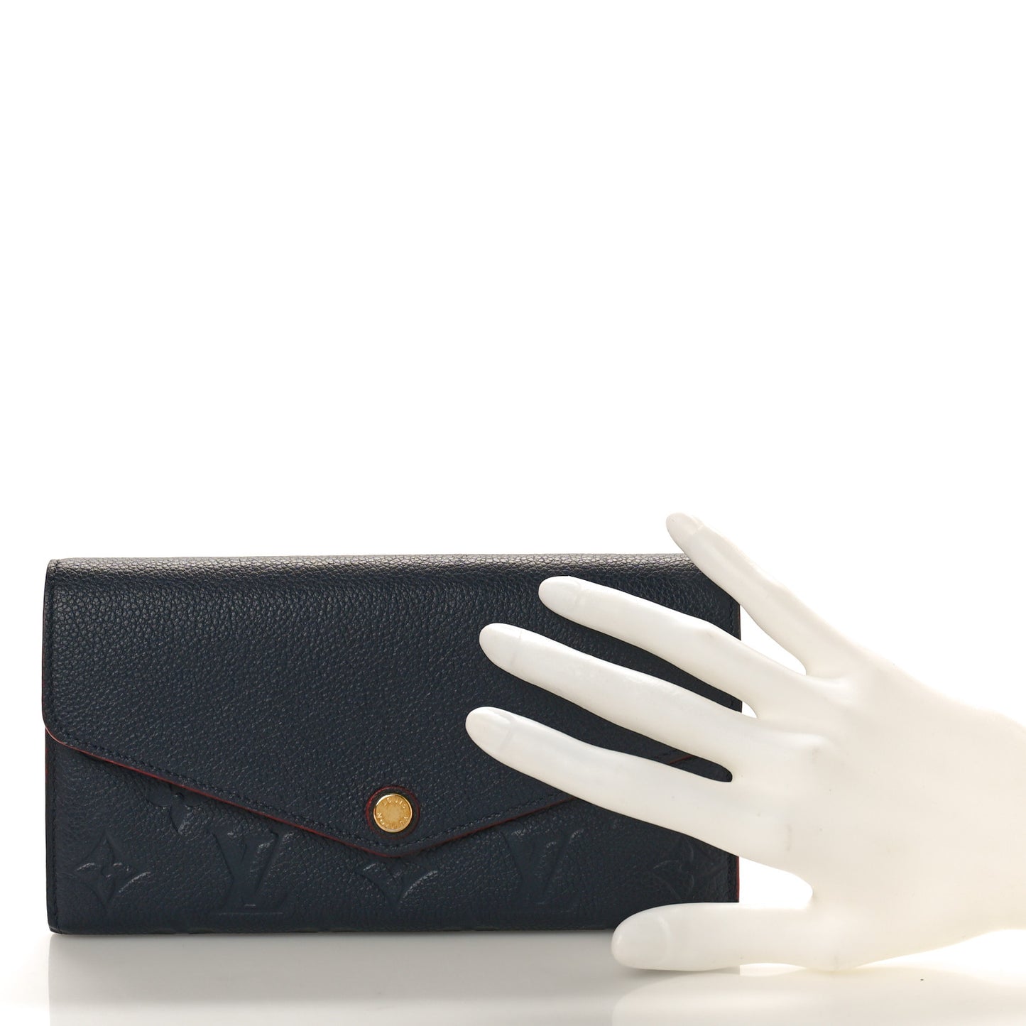 Empreinte Sarah Wallet NM Marine Rouge