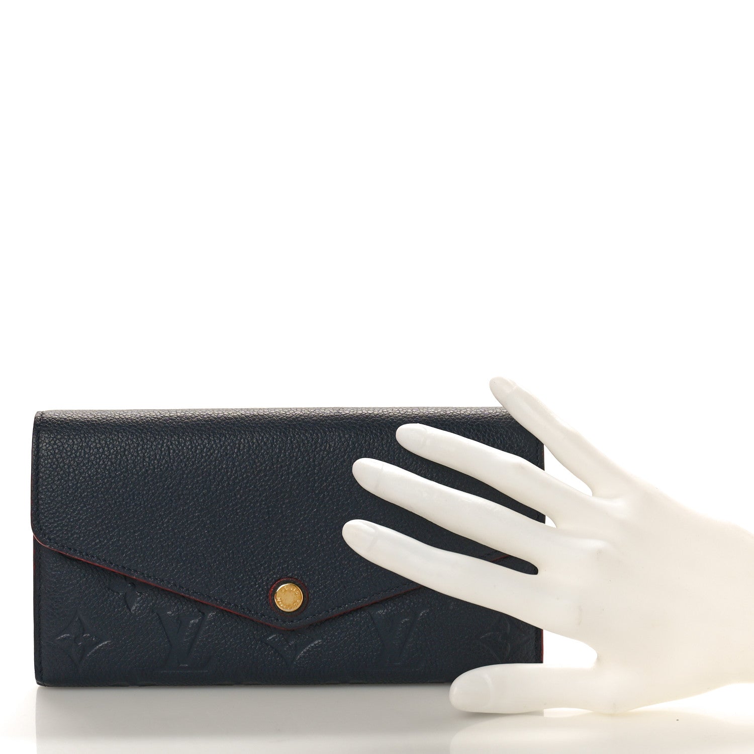 Louis Vuitton Empreinte Sarah Wallet NM Marine Rouge 2 of 9