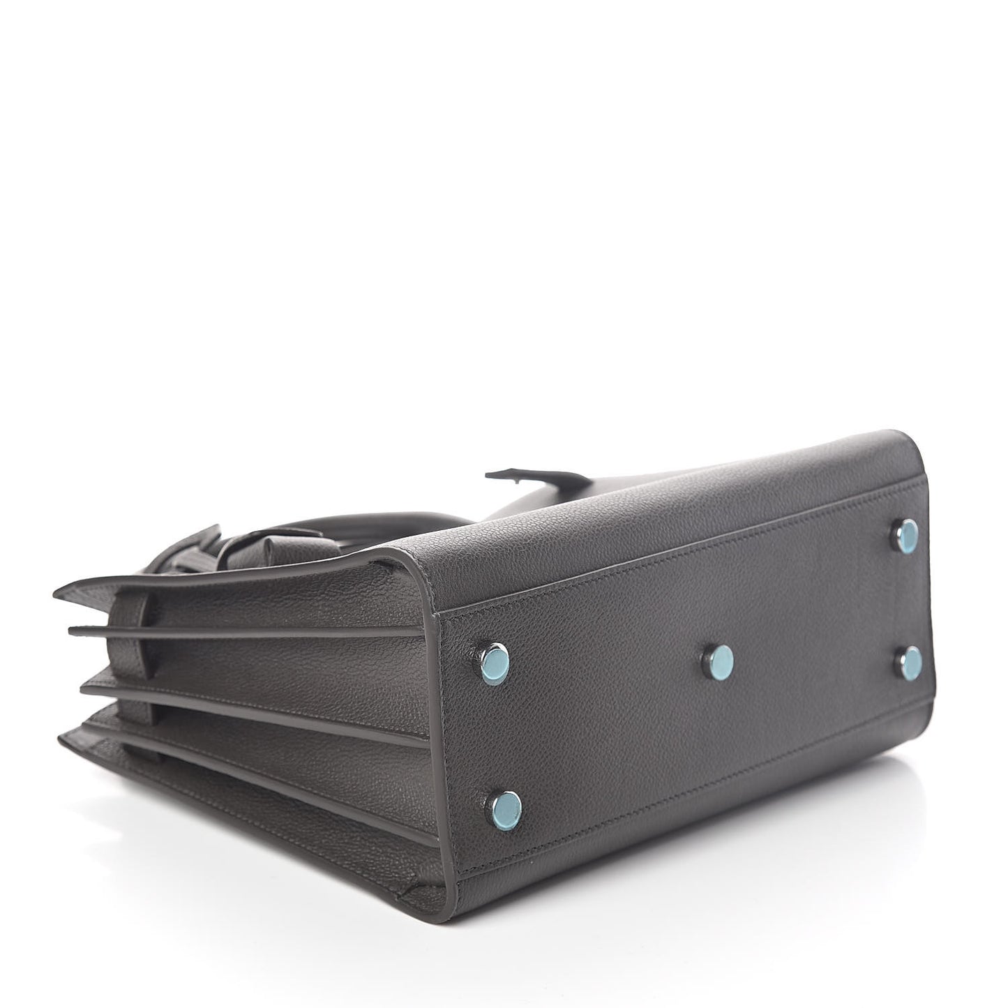 Grained Calfskin Baby Sac De Jour Coal
