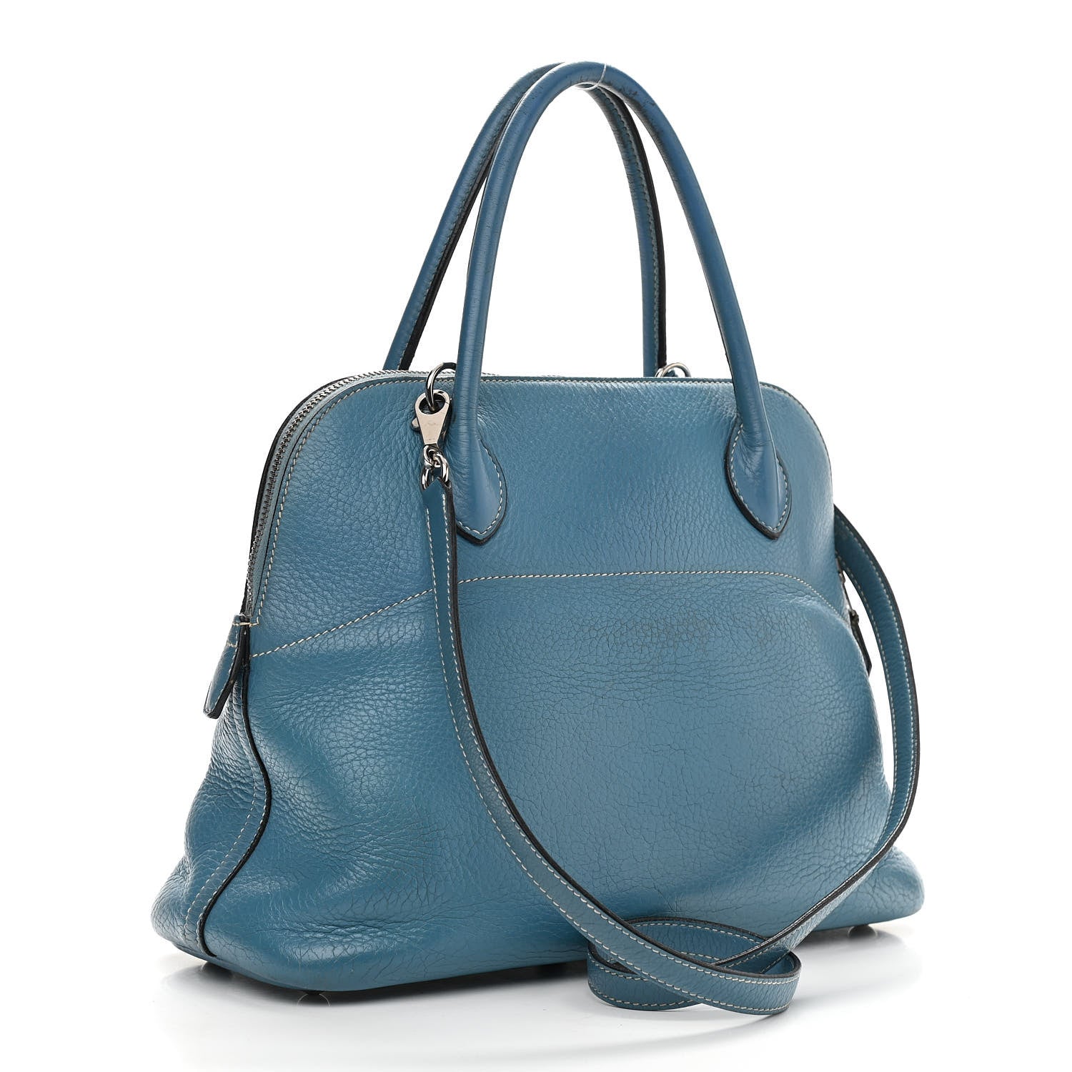Hermes Taurillon Clemence Bolide 31 Blue Jean 2 of 19