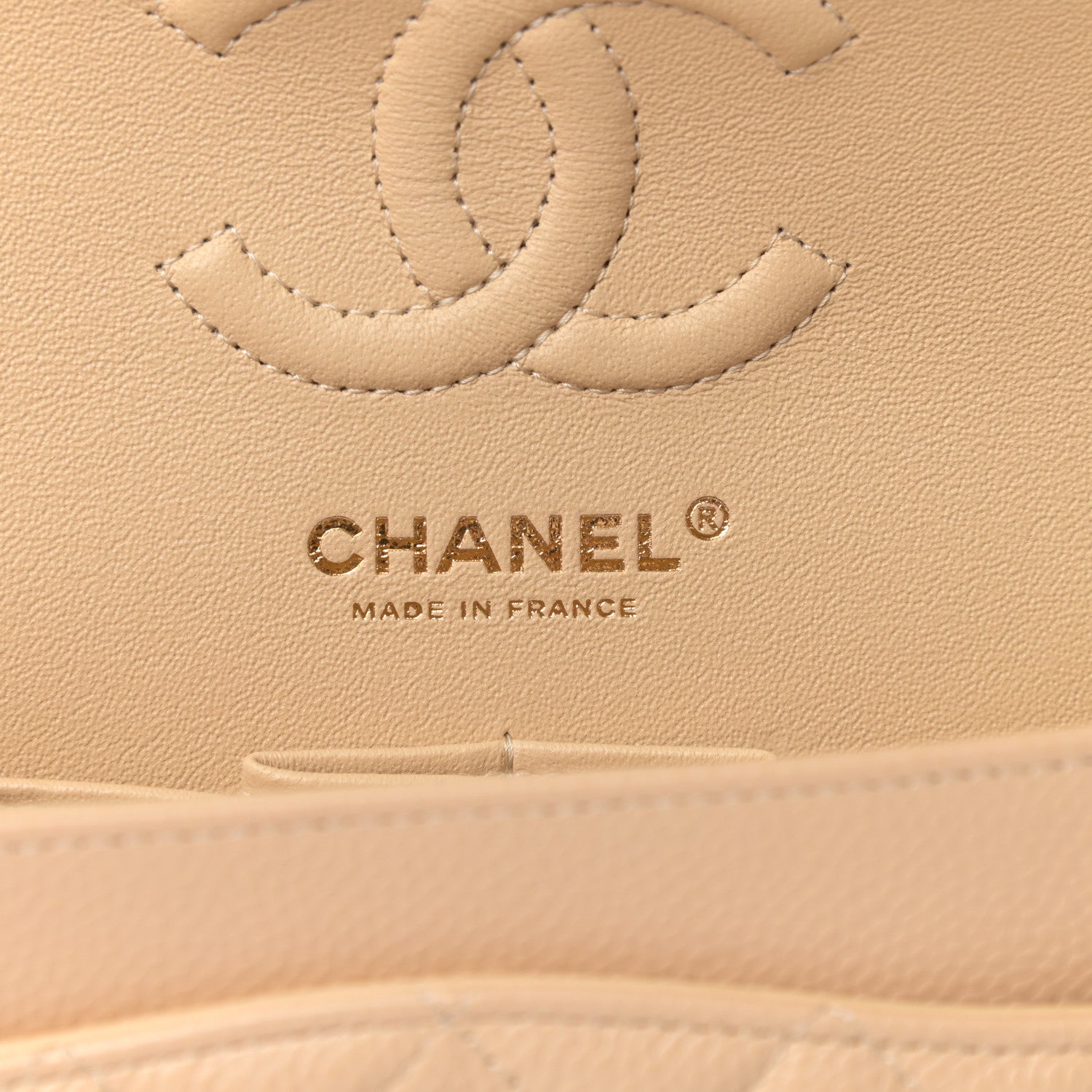 Chanel Caviar Quilted Small Double Flap Beige 6 of 10