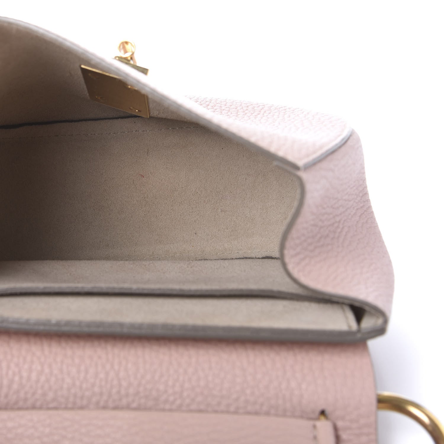 Chloe Grained Lambskin Mini Drew Shoulder Bag Cement Pink 5 of 8