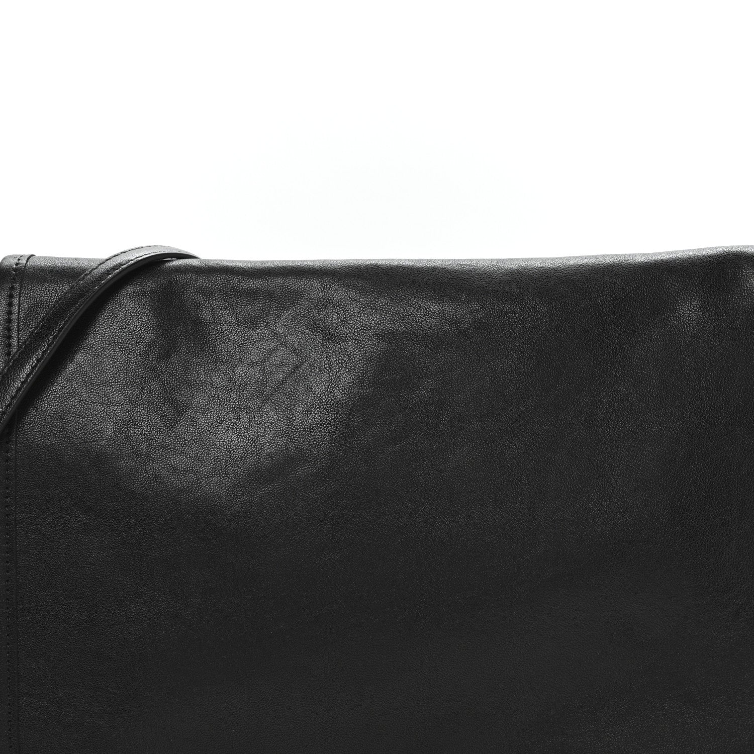 Celine Shiny Lambskin Soft Triomphe Besace Bag Black 8 of 11