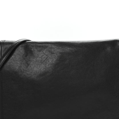 Celine Shiny Lambskin Soft Triomphe Besace Bag Black 8 of 11