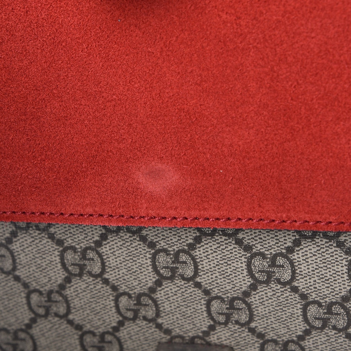 GG Supreme Monogram Small Dionysus Shoulder Bag Red
