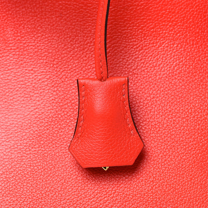 Hermes Evercolor Verso Kelly Retourne 32 Capucine Rouge H 12 of 15