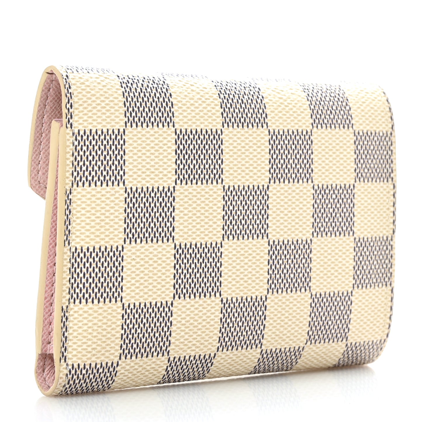 Damier Azur Victorine Wallet Rose Ballerine