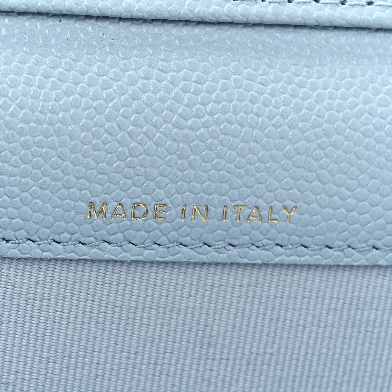 Chanel Caviar Quilted Mini Chain Bag Blue 7 of 11