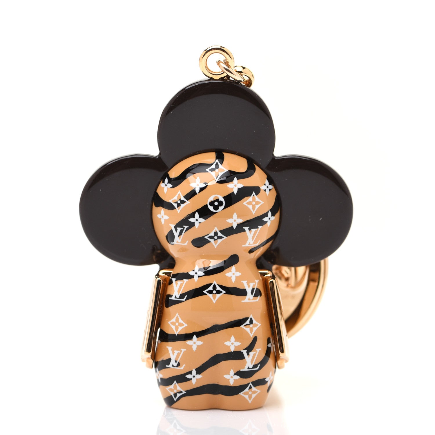Louis Vuitton Resin Wood Vivienne Jungle Bag Charm Key Holder 6 of 7