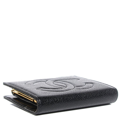 Chanel Caviar Timeless CC French Wallet Black 4 of 9