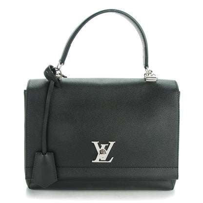 Louis Vuitton Soft Calfskin Lockme II Top Handle Black 1 of 7