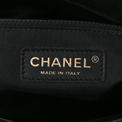 Chanel Caviar Quilted Grand Shopping Tote GST Black 6 of 10