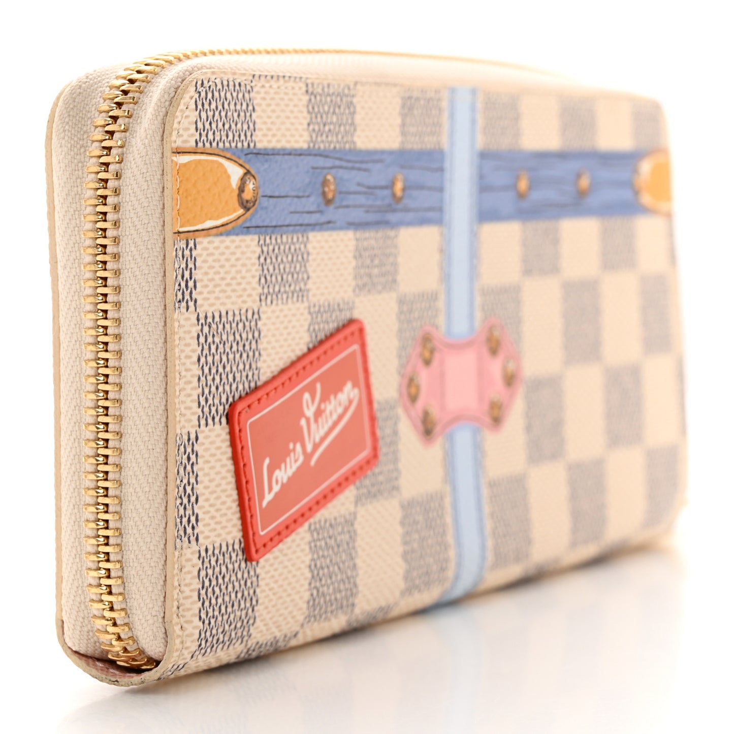 Damier Azur Summer Trunks Clemence Wallet