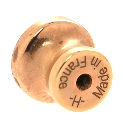 Hermes Gold Lacquered Mini Pop H Earrings Marron Glace 5 of 5