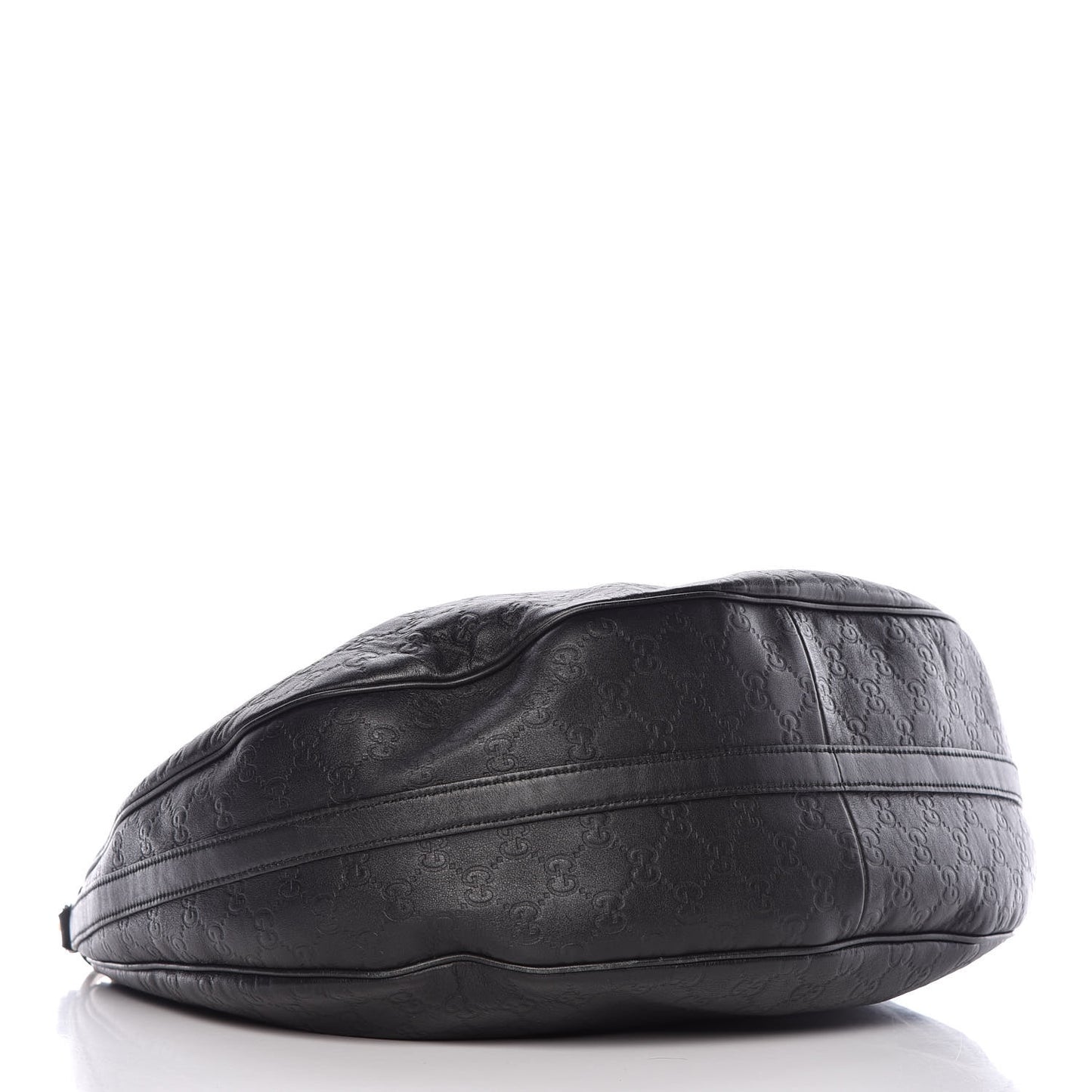 Guccissima Large GG Twins Hobo Black