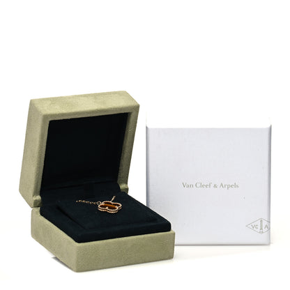 Van Cleef & Arpels 18K Yellow Gold Tiger Eye Vintage Alhambra Pendant Necklace 7 of 7