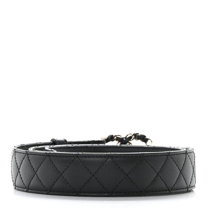 Chanel Calfskin Quilted CC Chain Belt 80 32 Black 2 of 8