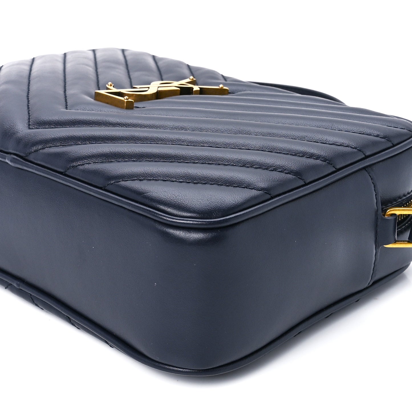 Calfskin Matelasse Monogram Lou Camera Bag Navy