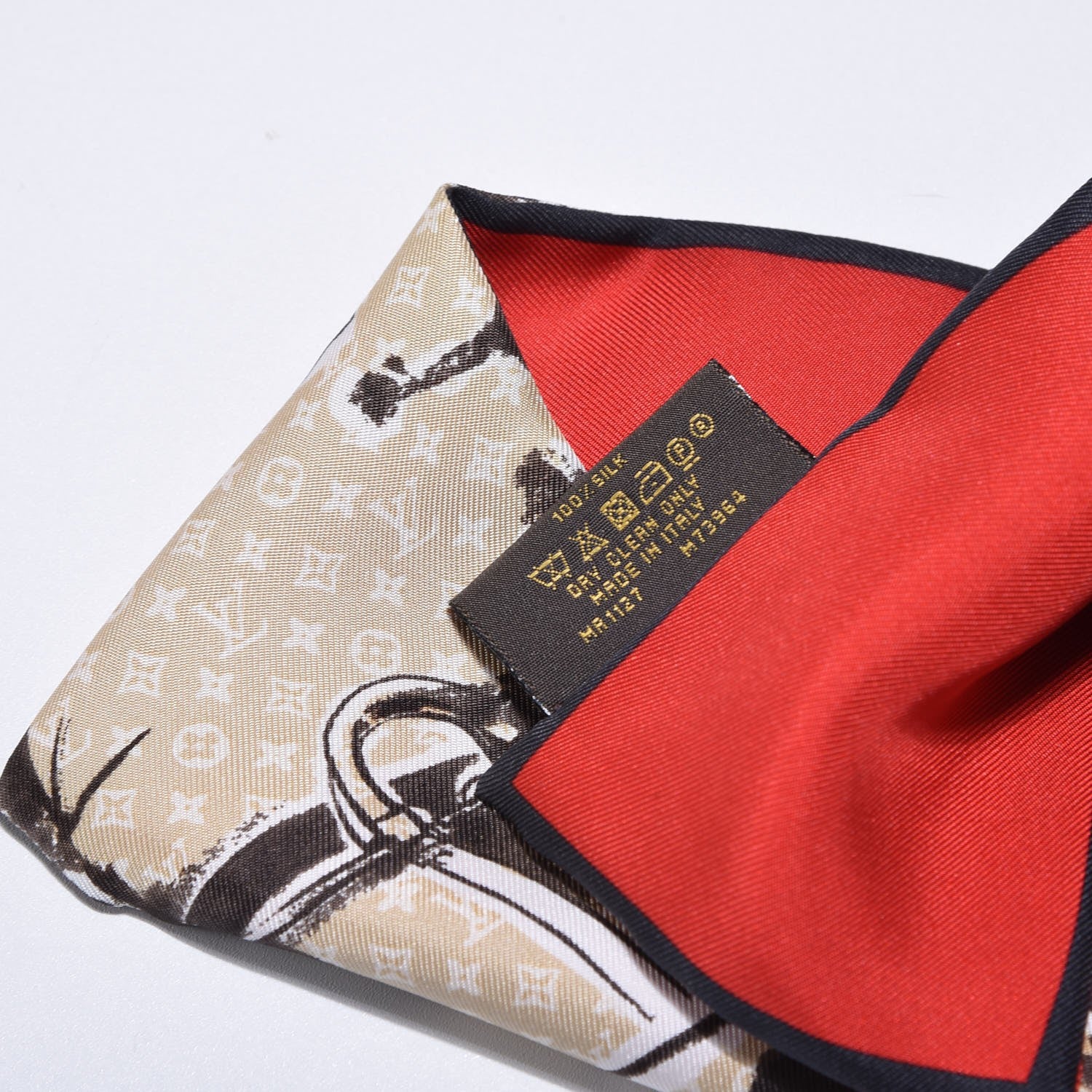 Louis Vuitton Silk Monogram Trunks Bandeau Brown 5 of 5