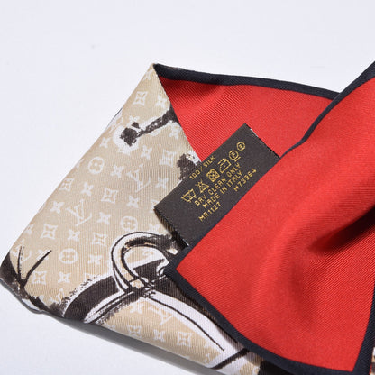 Louis Vuitton Silk Monogram Trunks Bandeau Brown 5 of 5
