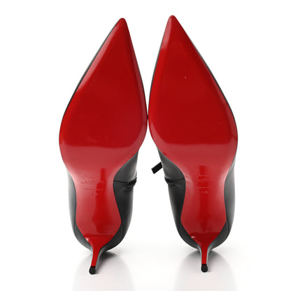 Christian Louboutin Calfskin Firmamma 85 Booties 40 Black Silver 5 of 7