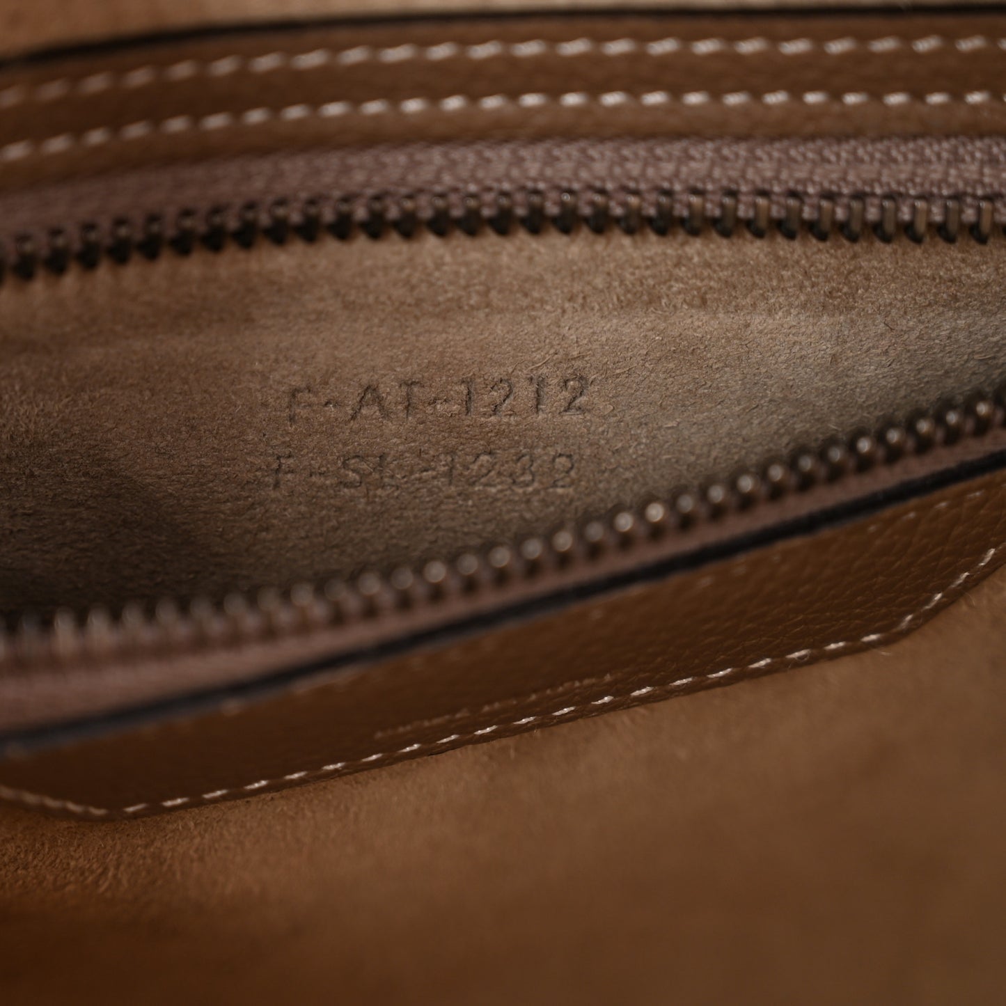 Drummed Calfskin Micro Luggage Souris