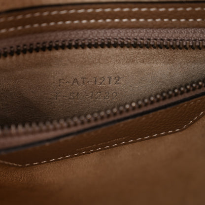 Celine Drummed Calfskin Micro Luggage Souris 7 of 11