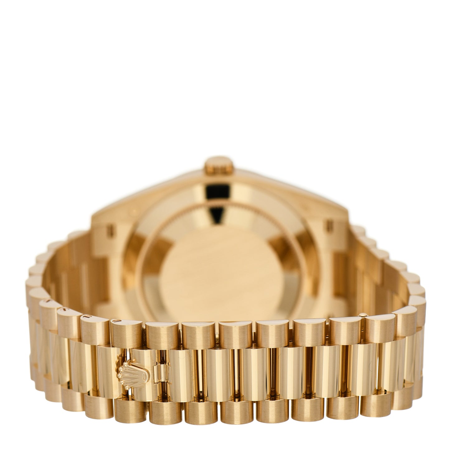 18K Yellow Gold 40mm Oyster Perpetual Day-Date President Watch Green 228238