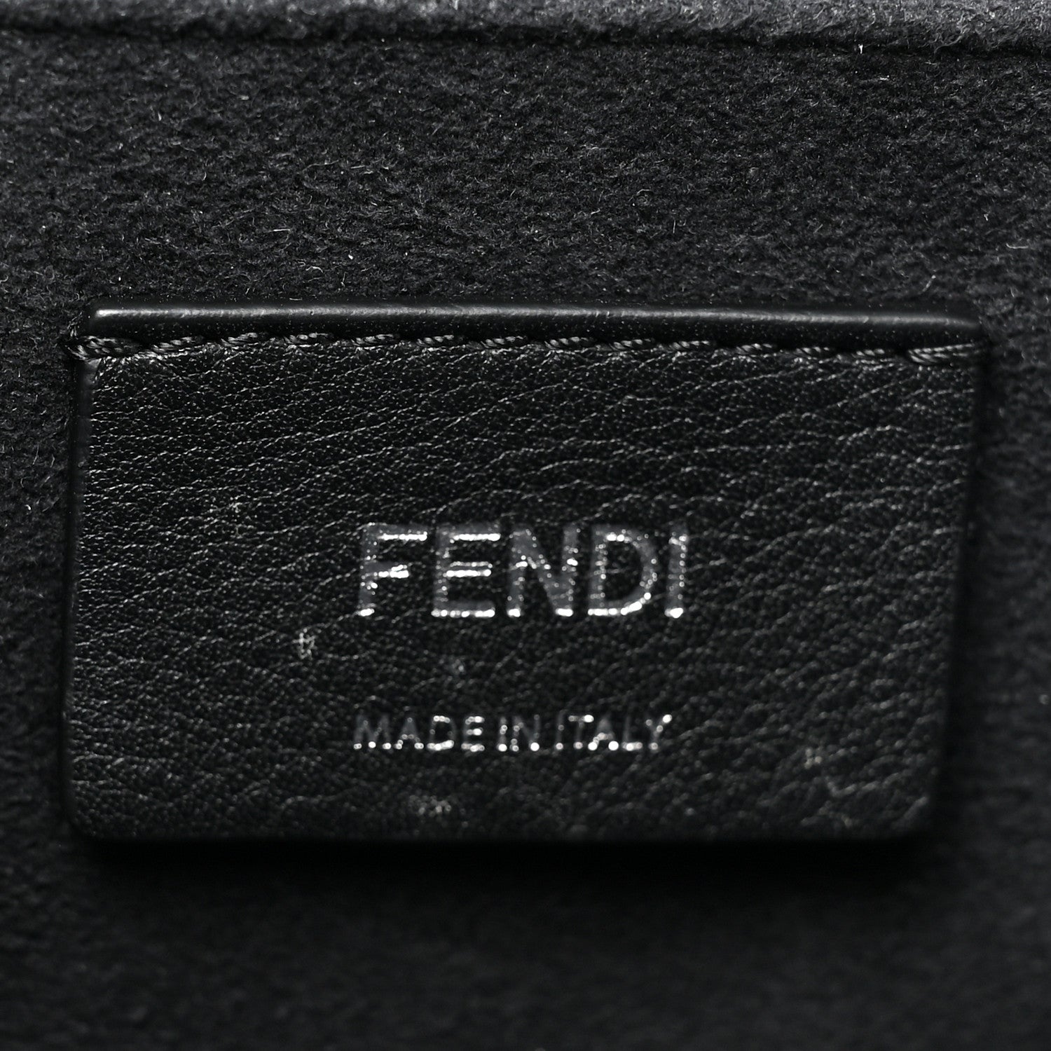 Fendi Vitello Century Alcantara F is Fendi Bi-Color Kan I Shoulder Bag White Black 6 of 10