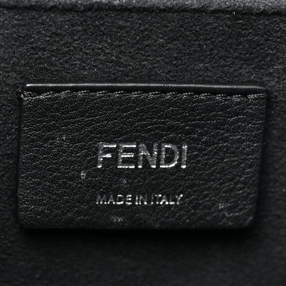 Fendi Vitello Century Alcantara F is Fendi Bi-Color Kan I Shoulder Bag White Black 6 of 10