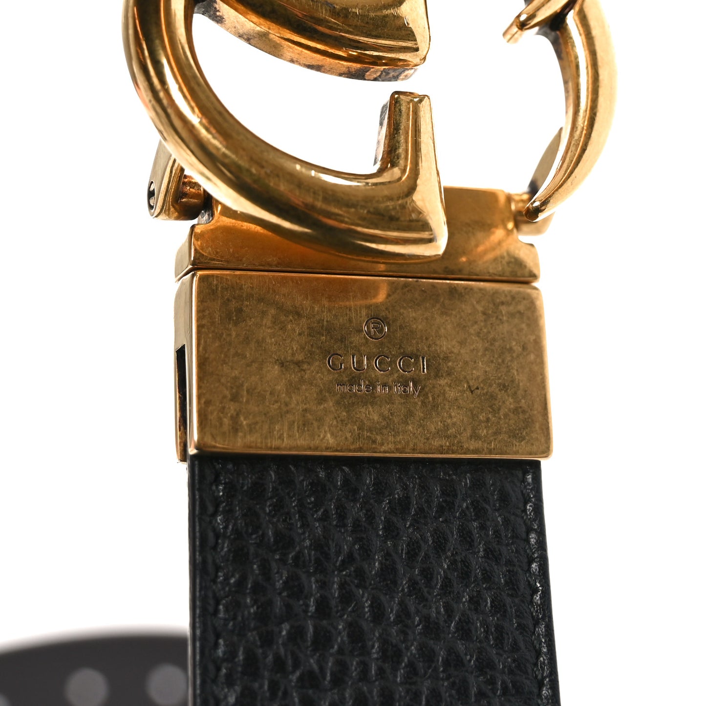 Calfskin Double G Reversible Belt 85 34 Black Cocoa
