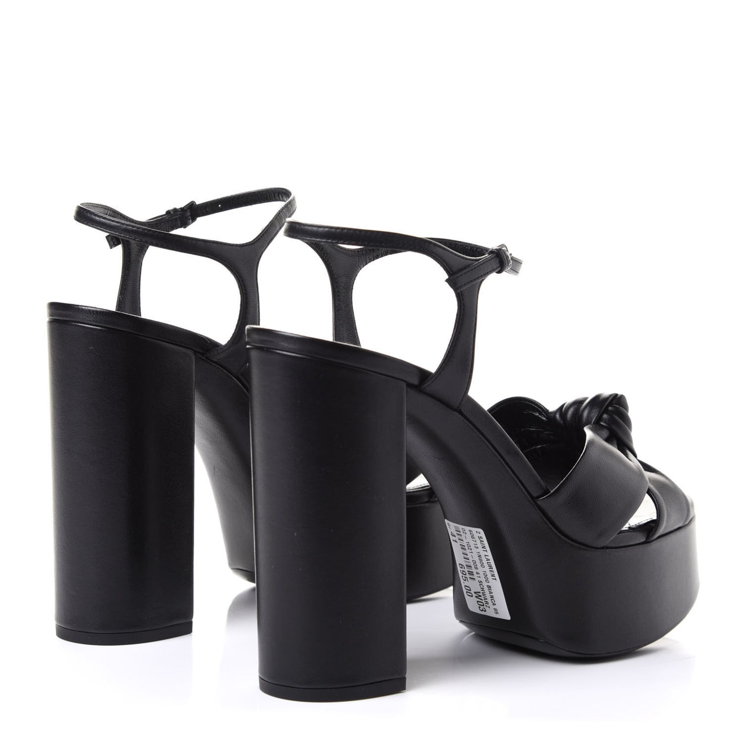 Vendome Bianca 85 Platform Sandals 41 Black