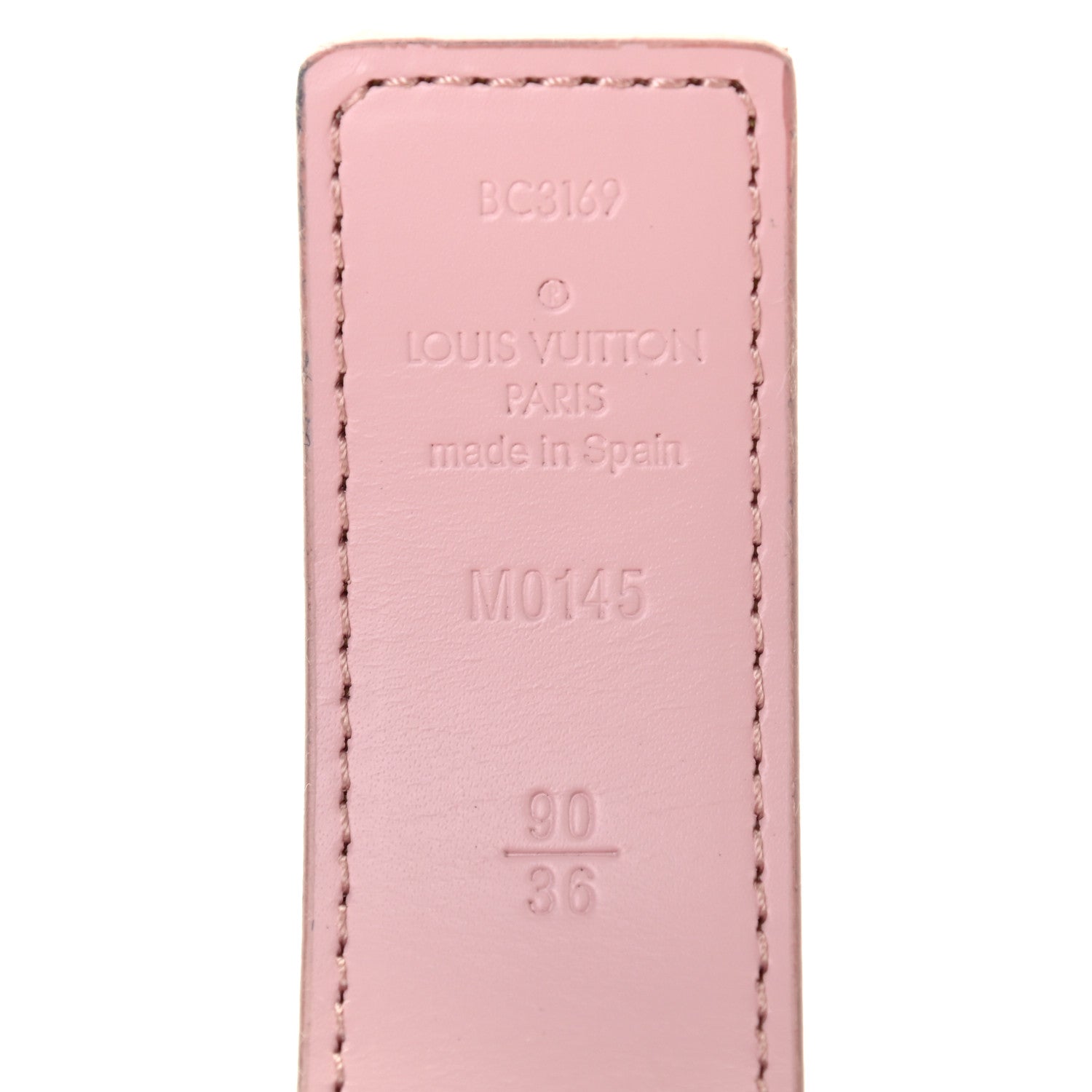 Louis Vuitton Damier Azur 30mm LV Initiales Reversible Belt 90 36 Pink 3 of 5