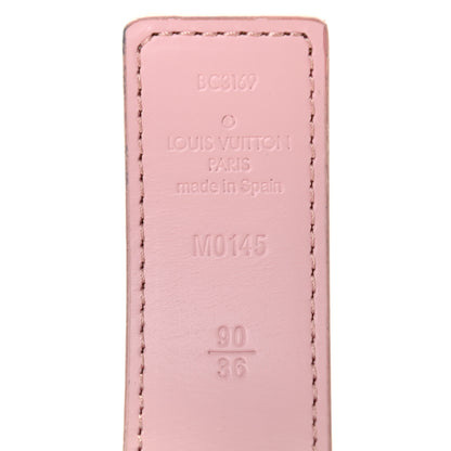 Louis Vuitton Damier Azur 30mm LV Initiales Reversible Belt 90 36 Pink 3 of 5