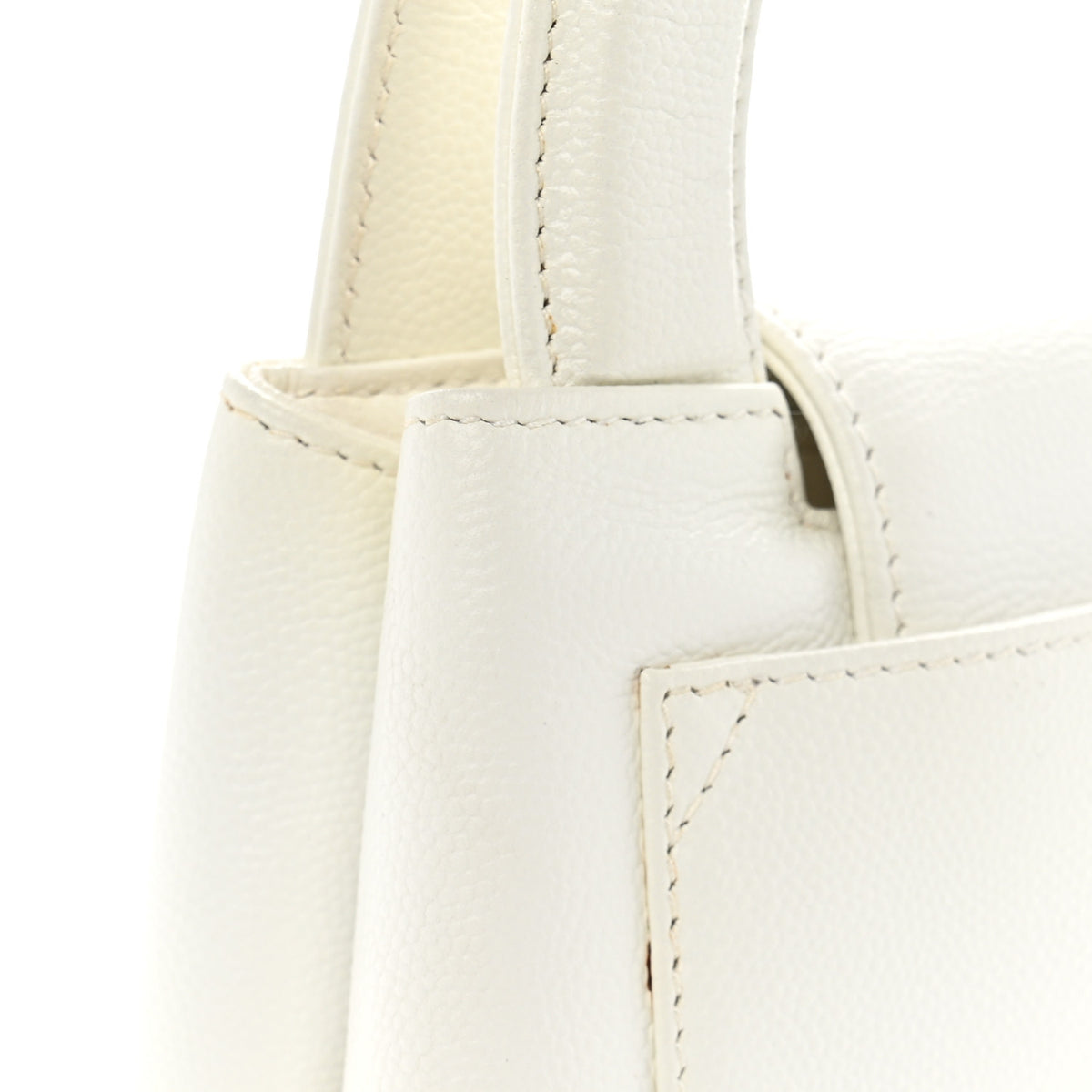 Chanel Caviar Top Handle Bag White 14 of 14