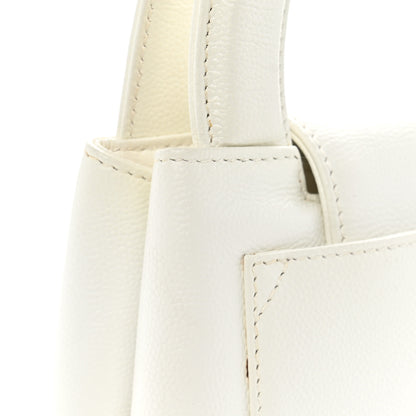 Chanel Caviar Top Handle Bag White 14 of 14
