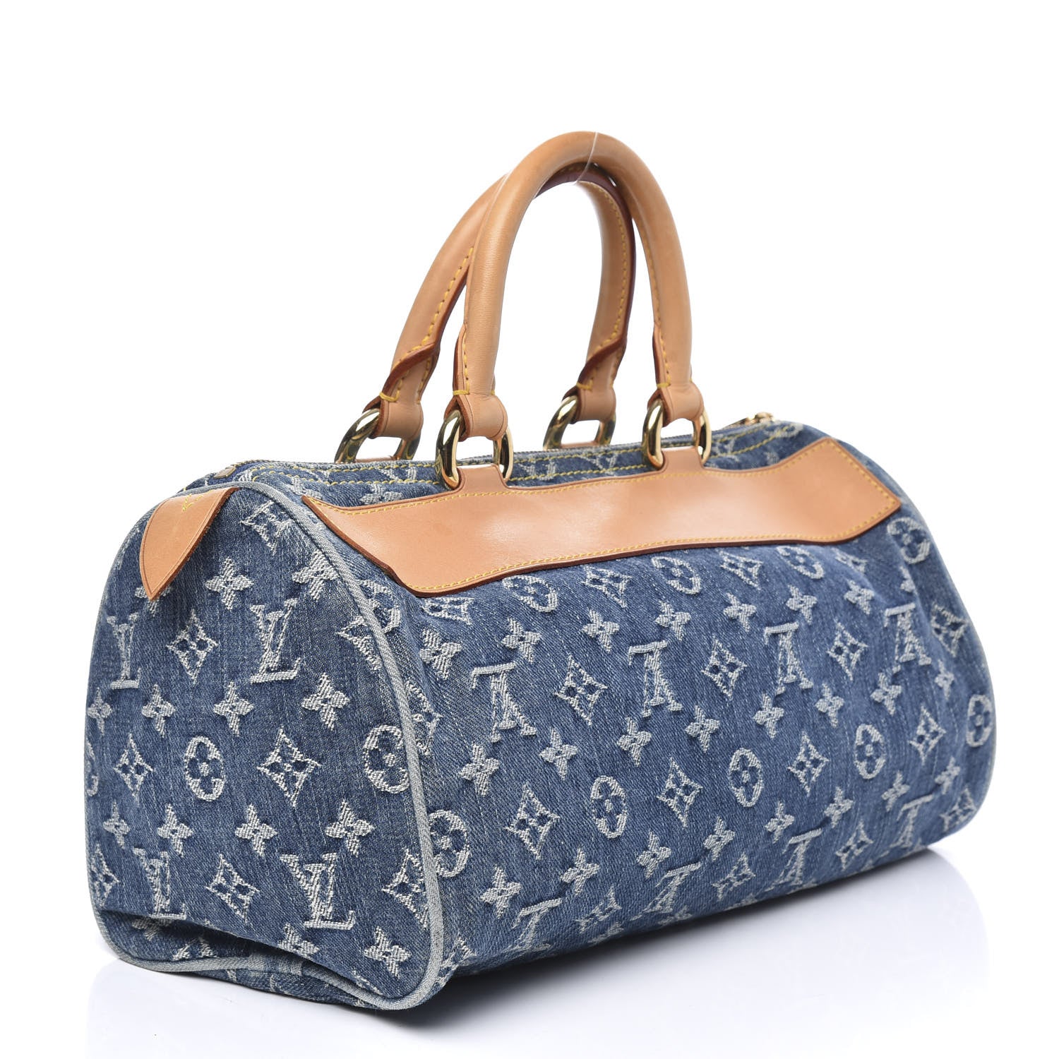 Louis Vuitton Monogram Denim Neo Speedy Blue 2 of 10