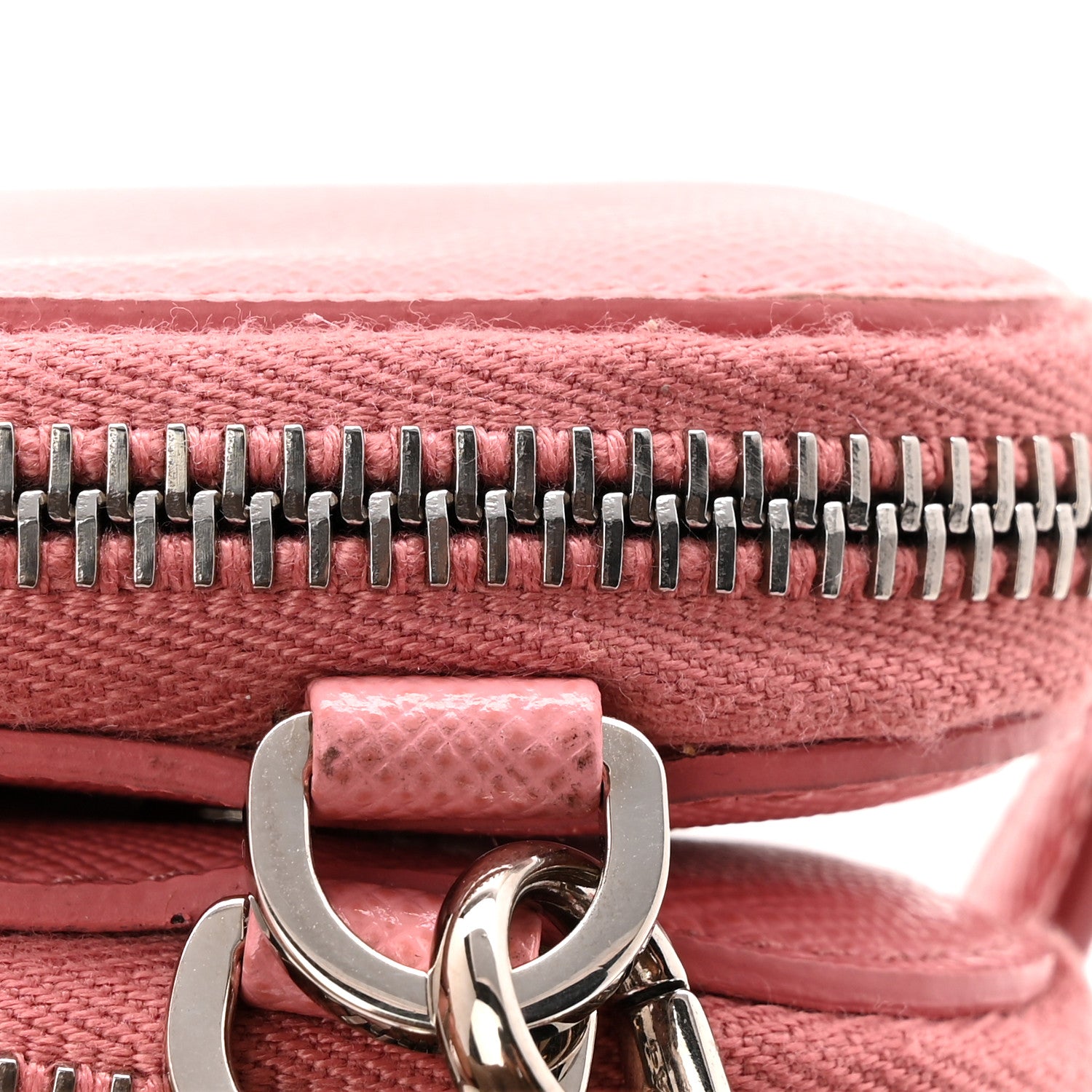 Prada Saffiano Mini Triangle Crossbody Pouch Petalo 12 of 12